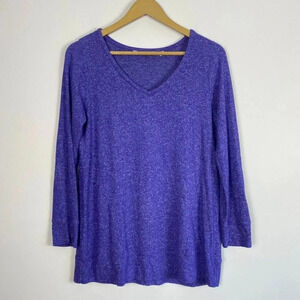 Soft Surroundings Purple Long Sleeve Top